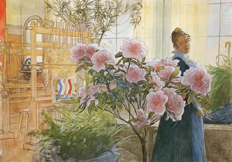 Carl Larsson Azalea china oil painting image